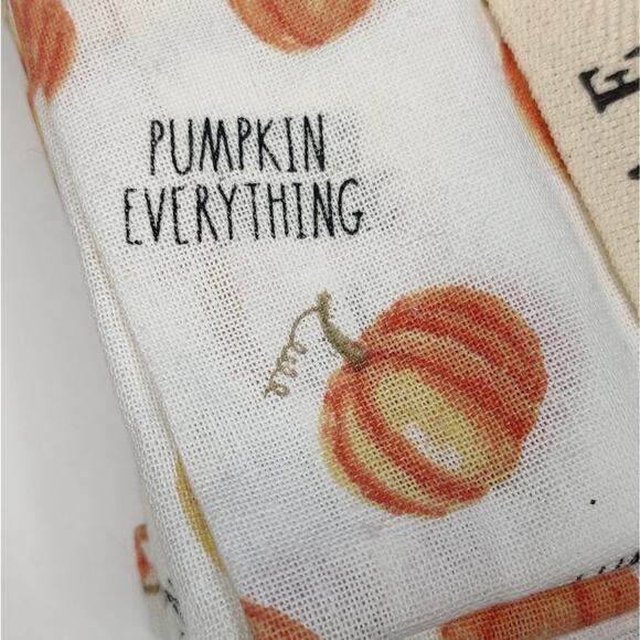 Rae Dunn Pumpkin Everything Cloth Thanksgiving Napkins Set of 8 - Picture 6 of 11